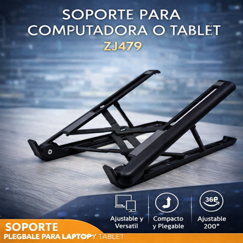 Soporte Plegable para Laptop o Tablet por Mayoreo ZJ479