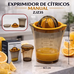 Exprimidor de Cítricos Manual con Vaso Medidor por Mayoreo ZJZ35