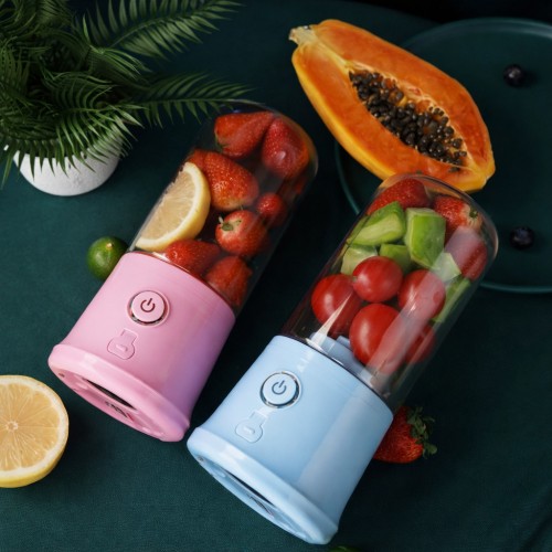 Licuadora Portátil Recargable USB para Smoothies y Jugos, Mini Blender Eléctrica con Vaso Extraíble, Ideal para Frutas, Verduras y Batidos, Diseño Compacto y Fácil de Transportar 380ML, Mayoreo ZJZ37 