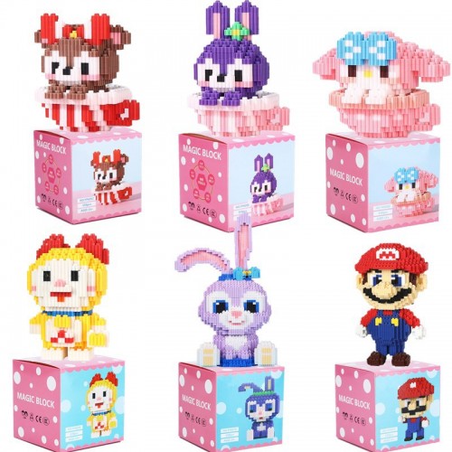 Disney+SuperMario+Pokémon+Stidi+One Piece+Hello Kitty Series Middle Carton Premium (ZO1004-B30 Patrón mixto) 12-18 cm ZO1004