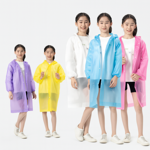 Impermeable Infantil transparente colores surtidos mayoreo ZY-C011