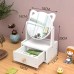 Espejo de tocador con cajón organizador y orejas decorativas – Modelo ZY5002 – Venta por mayoreo