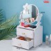 Espejo de tocador con doble cajón organizador y adorno decorativo – Modelo ZY5005 – Venta por mayoreo 