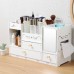 Caja organizador de almacenamiento para cosméticos de madera con espejo (40*20) al por mayor ZY5069