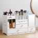 Caja organizador de almacenamiento para cosméticos de madera con espejo (40*20) al por mayor ZY5069