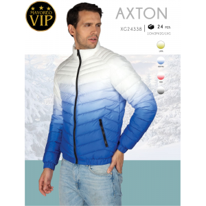 Chamarra acolchada térmica degradada para hombre Con Forro de Peluche.   Gorro desmontable.  Venta al por mayor XG24338 