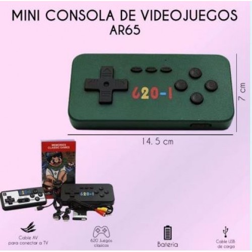 Consola Extreme Mini Game Box, con un control AR65