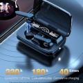 Audífonos Bluetooth M19 Inalámbricos TWS con Estuche de Carga. Color negro. Venta al por mayor EJ-01103