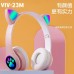 Auriculares de oreja de gato 23M con luz ej-0141