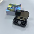 Audífonos Bluetooth inalámbricos M10 con pantalla digital LED que muestra el nivel de batería. Diseño TWS con estuche. Ideales para música, llamadas, deporte y uso diario. Mayoreo. EJ-0162.