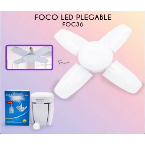 Foco led Plegable de 4 hojas FOC36