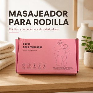 Rodillera masajeadora térmica con diseño ergonómico y cómodo para relajación diaria. Venta por mayoreo