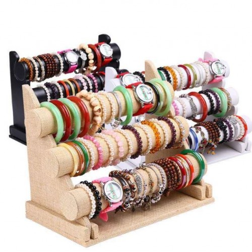 Soporte de Exhibición triple para Pulseras y relojes HZ26