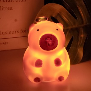 Lámpara nocturna infantil cerdito LED recargable con luz cálida decorativa KPBL-098