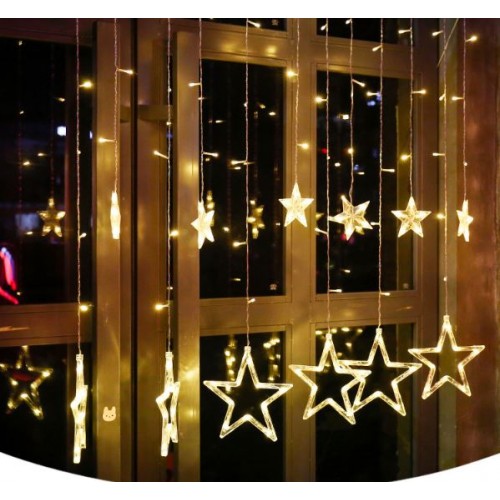 Serie de luces en forma de estrella chico y grandes con 6 Pz LED661