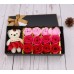 CAJA DE REGALO CON 12 ROSAS DE JABON LP106