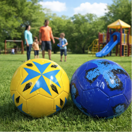 Pelota de fútbol infantil número 2 con diseño de estrellas. Ideal para niños pequeños, juegos recreativos y venta por mayoreo. Mod. pelota-014.