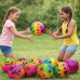 Pelota impresa a color con diseños llamativos y colores vibrantes. Ideales para niños, juegos recreativos, fiestas y venta por mayoreo. Modelo pelota-015.