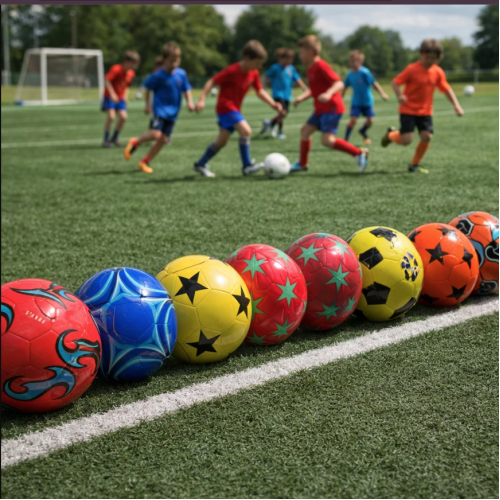 Pelota de fútbol número 5 en colores y diseños surtidos, ideal para niños, jóvenes y uso recreativo.Mundial 2026.Venta por mayoreo. Modelo pelota-110.