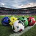 Pelota de fútbol número 5 con diseños modernos y colores surtidos. Ideal para uso recreativo, escolar y entrenamiento. Balón resistente, tamaño oficial, perfecto para venta por mayoreo. Modelo pelota-220. pelota-220