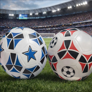 Pelota de fútbol número 5 con diseño de estrellas. Ideal para uso recreativo, escolar y deportivo. Mundial 2026. Venta por mayoreo pelota-330.