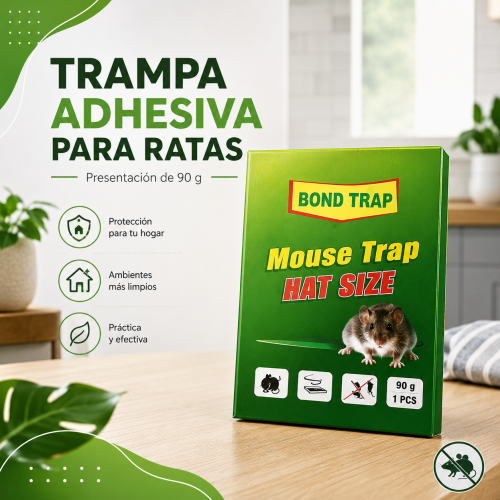 Trampa Adhesiva para Ratas 90 g