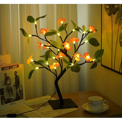 Luz decorativa de noche con 24 luces y 45cm USB/PILA SDD198