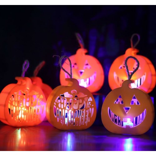 Lampara LED en Forma de Calabaza para Hallowen 8*9cm SDD214