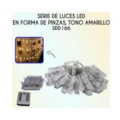 Series luces en forma de Pinza 5M, con 50 Pz SDD166