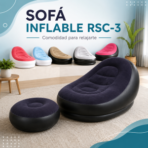 Sofá Inflable RSC-3 con Diseño Curvo