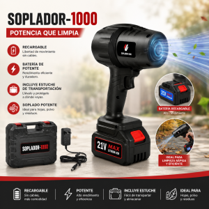 Soplador-1000 Recargable con Estuche