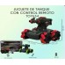 Carro de tanque con control remoto, recargable deriva de 360° TOY634