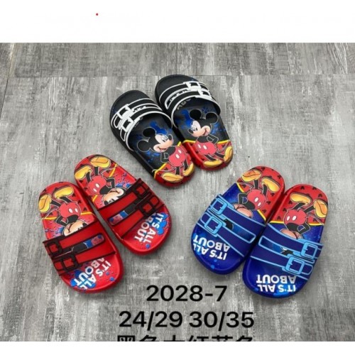 CHANCLAS  DE MICKEY MOUSE,CON 3 TALLA  SURTIDO,N:30-31,19.5cm/32-33, 20.5cm/34-35,21.5cm, COLOR SURTIDO TX445