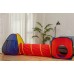 Juego Tunel de tres piezas plegable de piscina de bolas oceánicas para interiores y exteriores, casa de juegos de princesa para bebés, tienda para niños MSD-ZP-W077