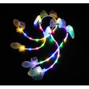 Diadema  con orejita de conejito con luz   POR MAYOREO. W-FFGW6688 