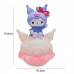Lámpara nocturna Kuromi LED con luz cálida decorativa para recámara, diseño kawaii ideal para niñas, venta al por mayor yqd-124-F