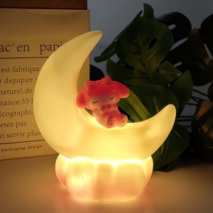 Lámpara de luna Melody decorativa con luz cálida, diseño infantil, ideal para regalo o habitación, venta por mayoreo yqd-124-H
