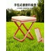 Silla plegable portátil tipo taburete, ligera y compacta, ideal para camping, picnic, playa y actividades al aire libre. Diseño práctico de bolsillo para fácil transporte. Venta por mayoreo zdd441.