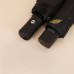 Paraguas automático plegable con diseño de plumas doradas, elegante y con protección UV, venta al por mayor zdso66