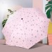 Paraguas plegable rosa con estampado de conejitos, diseño kawaii con protección solar UV, ideal para niñas o regalo, venta al por mayor zdsxt01