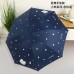 Paraguas automático con diseño de osito kawaii y frases coreanas, compacto con protección UV, venta al por mayor zdsxt05