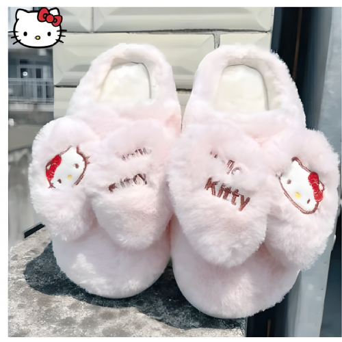 Pantuflas de hello kitty afelpadas XH-AN2308