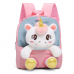 Mochila para niña con peluche de unicornio 8634