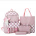 Combo con mochila, estuchera, y mini bolsa para niño y niña 8632